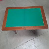 Table à jeux en bois de placage à décor en marqueterie de bo… (photo 2)