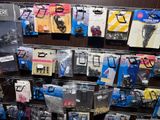 many different types of cell phones on display in a store