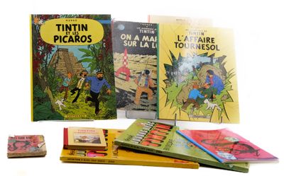 Tintin Lot 10 vols. 2nde moitié Lotus bleu chinois petit for…