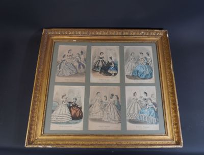 a picture of a picture of a group of women in dresses