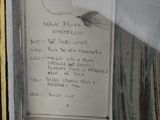 a picture of a sign in a window of a building