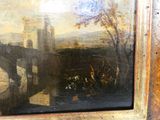 une photo représentant un tableau où l'on voit un château en arrière-plan