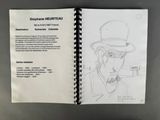 someone is drawing a picture of a man in a top hat