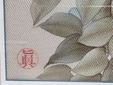 a picture of a picture of a flower on the wall