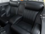 the interior of a car with black leather seats and black trims