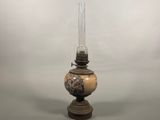 a lamp that is sitting on top of a table