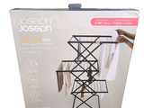 a box with a picture of a clothes drying rack in it