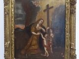 an image of a painting of a woman holding a child