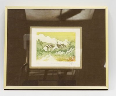 a picture of a picture of a horse in a field