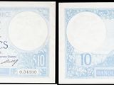 deux billets de banque différents représentant respectivement une femme et un homme