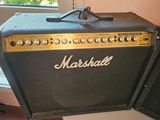 a close up of a guitar amp with a window in the background