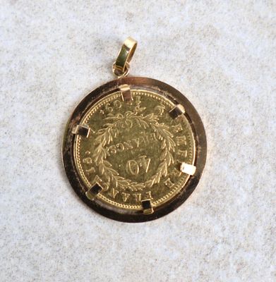 Pendentif Cœur En Or 18K Serti De 2 Petits Diamants - Occasion Repoli - Avec écrin - Poinçon Tête D'aigle