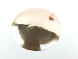 a close up of a metal object with a bug on it