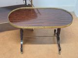 a table that has a glass top on it