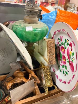 a box full of assorted items in a store
