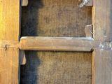a picture of a close up of a wooden door