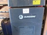 l'image d'une machine installée dans un garage
