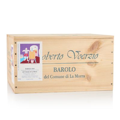 an image of a wooden box with a label on it