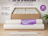 lot de 24 rouleaux de papier toilette en carton de 24 rouleaux