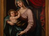 an image of a painting of a woman holding a child