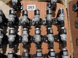 a lot of different types of valves on the ground