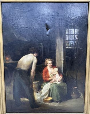 Henri TANOUS (1865-1923) L'heureuse famille du forgeron