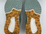 the soles of a pair of shoes are covered in sprinkles