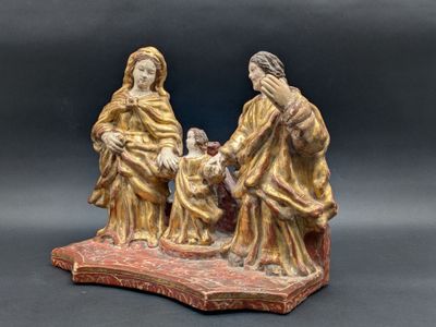 an image of a figurine of jesus and mary with a baby jesus