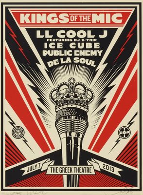 Shepard Fairey - Kings of the Mic, 2013