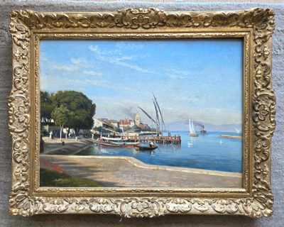a picture of a painting hanging on the wall