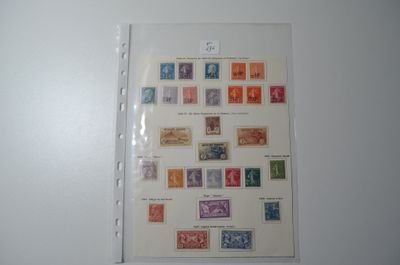a picture of a collection of stamps on the wall