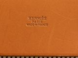 hermes ' s paris made in france tan leather wallet