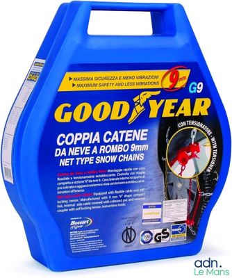un récipient en plastique bleu muni d'une poignée bleue et d'une poignée rouge