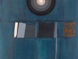 une image représentant un tableau sur lequel figure un carré bleu avec un cercle noir à l'intérieur