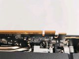 a close up view of a computer motherboard