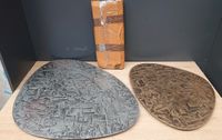 Lot de 2 tables basses en métal bronze et argenté, Dimension… (photo 2)