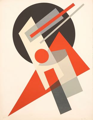 une image représentant une affiche ornée d'un motif géométrique