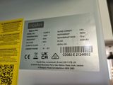 a close up of a label on a refrigerator door