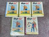 four children ' s book covers of a cartoon character and a comic character