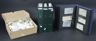 three open books in a box sitting next to each other on a table