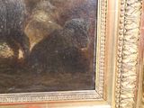 a painting of a man with a beard in a gold frame