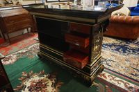 Joli bar vintage avec 2 tabourets assortis - laque de Chine … (photo 6)