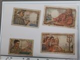 a picture of a picture of people and money on a refrigerator