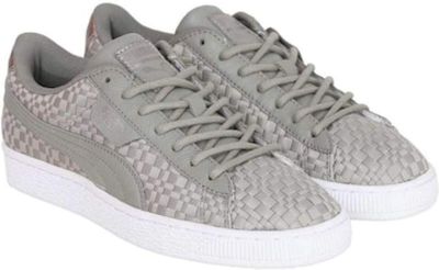 baskets Puma Basket Weave pour femme, couleur grise