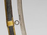 pair of gold and silver - plated sabers, probably from the late 19th - early 20th century
