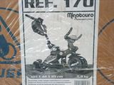 a picture of a box with a picture of a man on a motorcycle