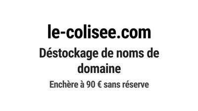 Nom de domaine le-colisee.com. Catégorie: Tourisme et voyage…