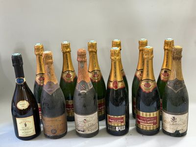 12 bouteilles Champagne divers LAFITTE etc Vieux