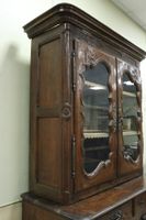Buffet à deux corps en bois naturel mouluré et sculpté à déc… (photo 3)