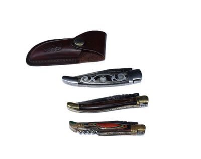 LAGUIOLE : - 1 couteau LAGUIOLE ROSSIGNOL. L. 22 cm